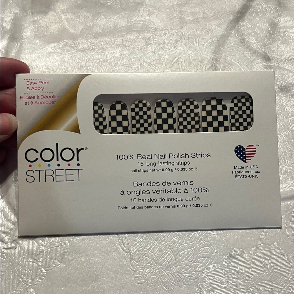 Color Street Black and White Nail Polish Strips